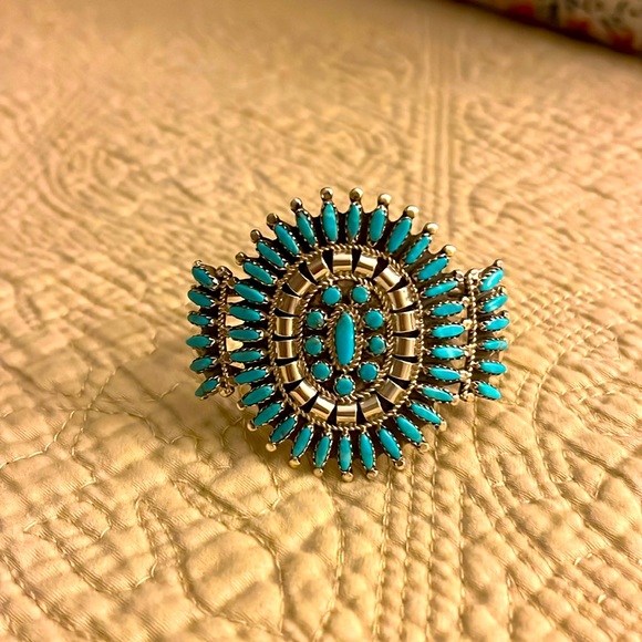 Jewelry Zuni Needlepoint Turquoise Cuff Poshmark